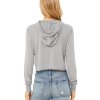 Bella + Canvas Ladies' Cropped Long Sleeve Hoodie T-Shirt