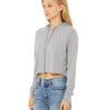 Bella + Canvas Ladies' Cropped Long Sleeve Hoodie T-Shirt