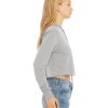 Bella + Canvas Ladies' Cropped Long Sleeve Hoodie T-Shirt
