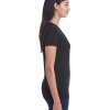 Threadfast Apparel Ladies' Invisible Stripe V-Neck T-Shirt