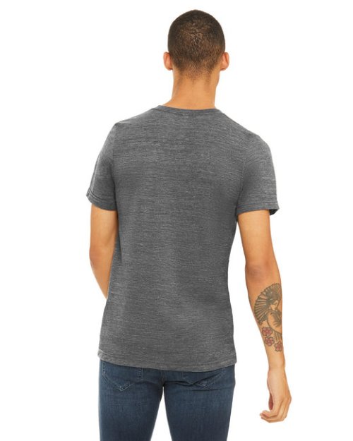 Bella + Canvas Unisex Textured Jersey V-Neck T-Shirt