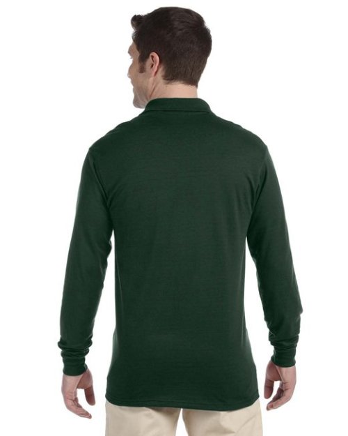 Jerzees Adult SpotShield™ Long-Sleeve Jersey Polo