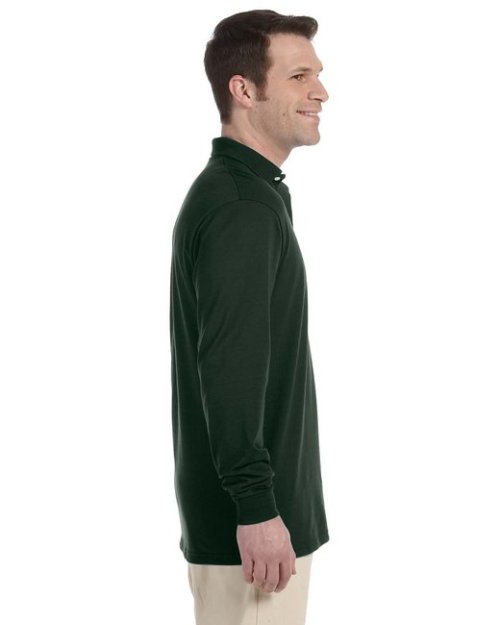 Jerzees Adult SpotShield™ Long-Sleeve Jersey Polo