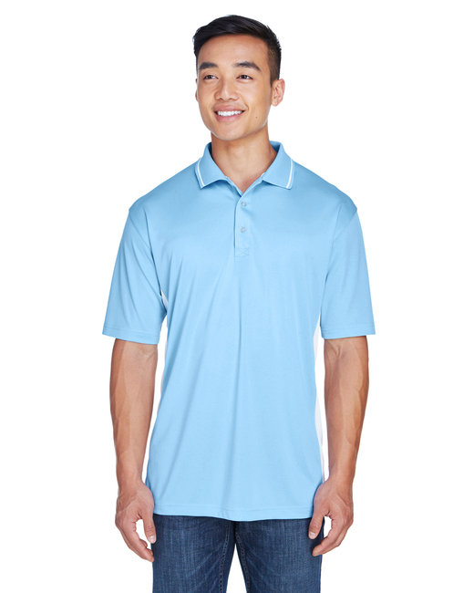 UltraClub Men's Cool & Dry Sport Two-Tone Polo