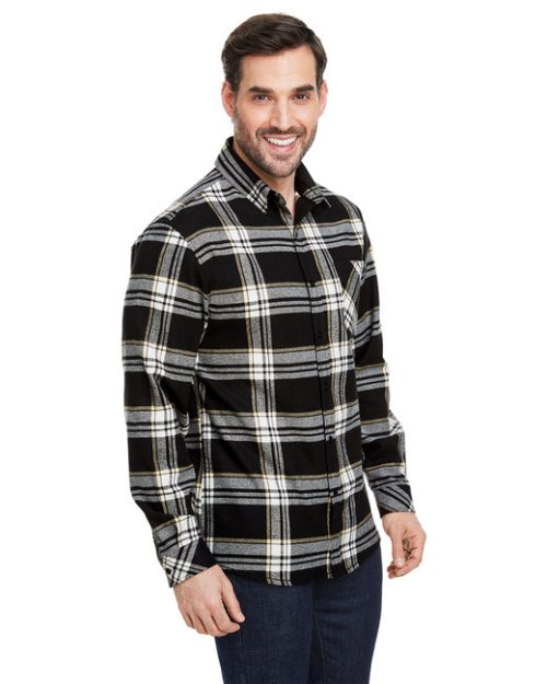 Burnside Woven Plaid Flannel With Biased Pocket