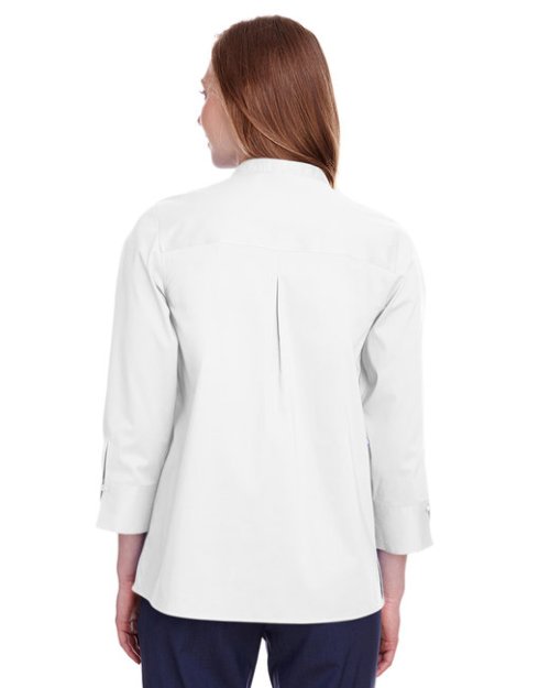 Devon & Jones Ladies' Crown Collection™ Stretch Broadcloth 3/4 Sleeve Blouse