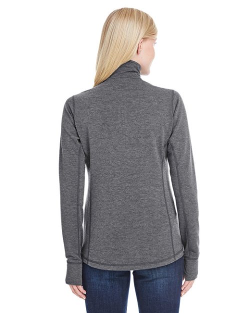 J America Ladies' Omega Stretch Quarter-Zip
