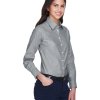 Harriton Ladies' Long-Sleeve Oxford with Stain-Release