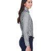 Harriton Ladies' Long-Sleeve Oxford with Stain-Release